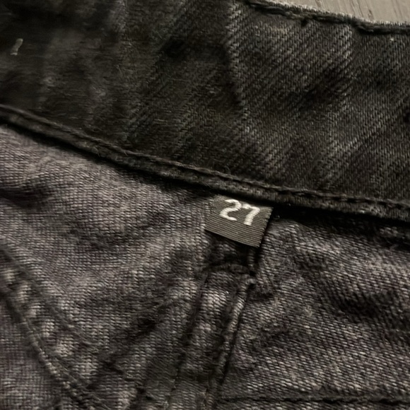 Carmar black wash studded denim skirt size 27 - Picture 8 of 12